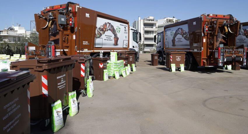 Ξεκίνησε η τοποθέτηση καφέ κάδων βιοαποβλήτων στην Ηλιούπολη