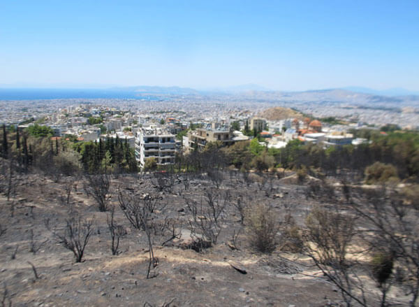 φονική πυρκαγιά στον Υμηττό