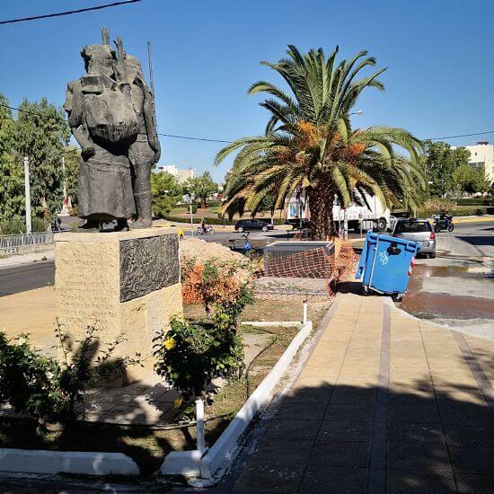 Η γωνιά ανακύκλωσης στο μνημείο των Ποντίων