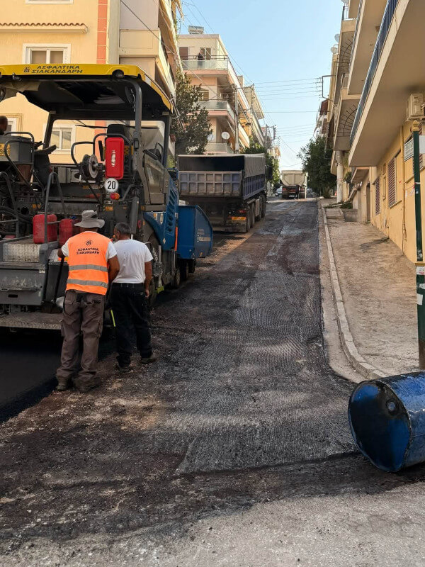 Νέες ασφαλτοστρώσεις στην Ηλιούπολη
