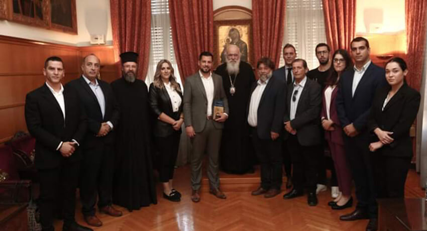 Επίσκεψη του νεοεκλεγέντα Δημάρχου κ. Στάθη Ψυρρόπουλου στον Αρχιεπίσκοπο ΑΘηνών & Πάσης Ελλάδος Ιερώνυμο